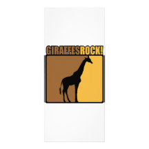 Giraffes Rock! Rack Card Design