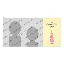 Girl at a Birthday Party. Photo Card