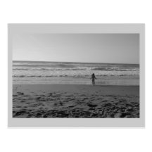 Girl at Beach Card Postcard