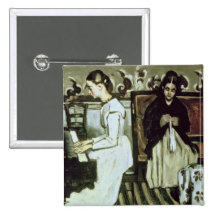 Girl at the Piano , 1868-69 Button