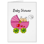 Girl baby twins greeting card