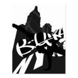 Girl Break Dancer NYC Silhouette Postcard