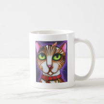 Girl Cat Coffee Mugs