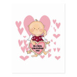 Girl Cupid 1st Valentine Tshirts and Gifts Postcards