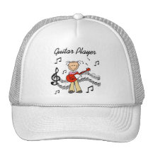 Girl Guitar Player Tshirts and Gifts Trucker Hat