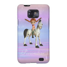 Girl & Horse Personalised Samsung Galaxy S Case