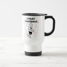 Girl I Play Football T-shirts and Gifts Coffee Mug