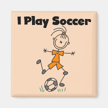 Girl I Play Soccer Tshirts and Gifts Refrigerator Magnets