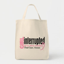 Girl Interrupted 1 Breast Cancer Tote Bag