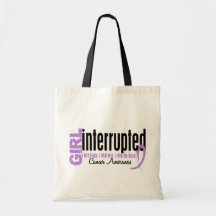 Girl Interrupted 1 Cancer Tote Bags