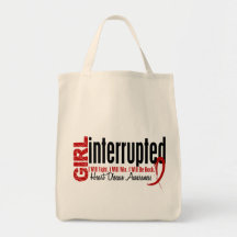 Girl Interrupted 1 Heart Disease Tote Bags