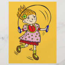 Girl Jumping Rope Personalized Flyer