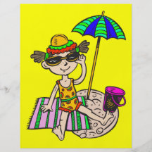Girl On Beach Flyer