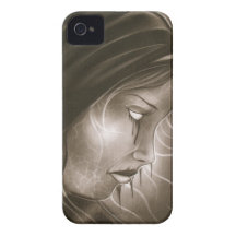 girl sad iPhone 4 case