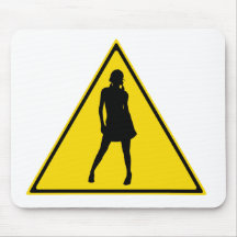 Girl sign mousepads