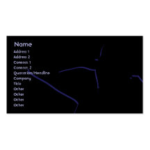 Girl silhouette in blue - Business Business Cards