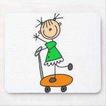Girl Skating Mousepad