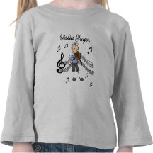 Girl Violin Player Tshirts and Gifts