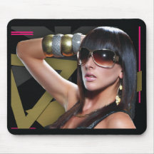 Girl Wearing Sunglasses Mousepad