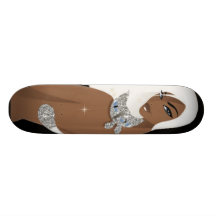 Girl with Cat Skateboard Decks