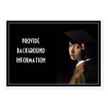 Girl with the Graduation Hat Business Card Template