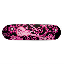 Girlie Guitar Custom Skateboard