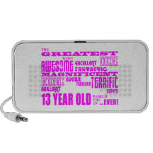 Girls 13th Birthdays : Pink Greatest 13 Year Old iPod Speakers