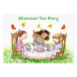 Girls & Butterflies Tea Party Garden Invitations