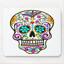 Girls Like Girly Skulls Mousepads