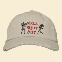 Girl's Night Out embroidered hats