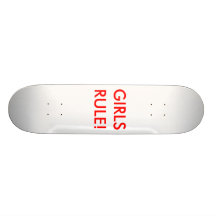 GIRLS RULE! SKATE DECK
