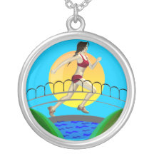Girls Running Necklace