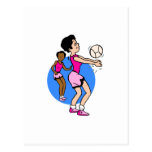 Girls Volleyball Post Card