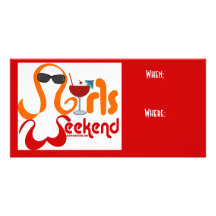 Girls Weekend Invitation Personalized Photo Card