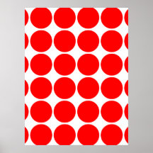 Girly Chic Accessories Party Treats Red Polka Dots Posters
