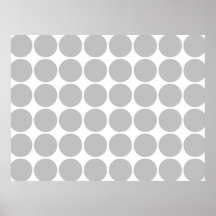 Girly Chic Accessory Party Treat Silver Polka Dots Poster