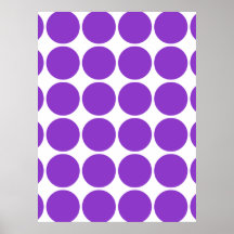 Girly Chic Accessory Party Treat Violet Polka Dots Print