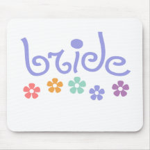 Girly-Cue Bride Mousemats