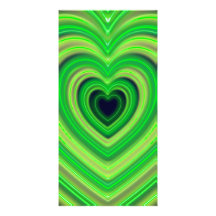 Girly Cute Neon Heart Design Personalized Photo Card