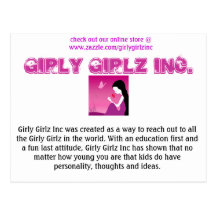 Girly Girlz Inc. Postcards