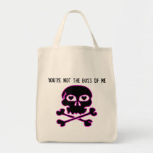 Girly Skull Tote Bag