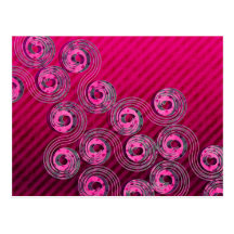 Girly Swirly Polka Dots and Stripes Postcard