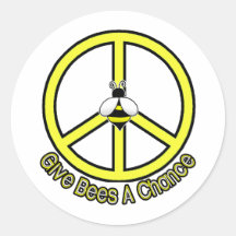 give bees a chance stickers