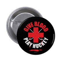 Give Blood Play Hockey v1 Pins