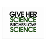 Give her science post cards