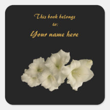 Gladiolas Bookplate Stickers