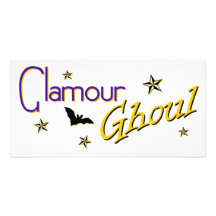 Glamour Ghoul Personalized Photo Card