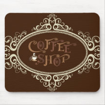 Glamourous Coffee Shop Mouse Mat