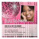 Glamourous Sweet Sixteen Disco Ball Invitation