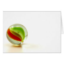 Glass marble photograph card